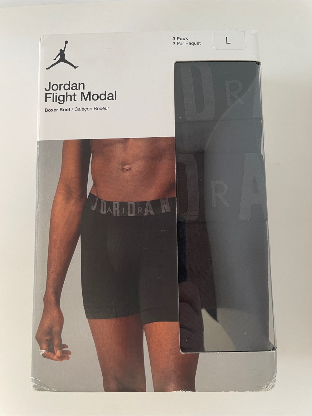 NWT Jordan Men's Flight Modal Boxer Briefs 3-Pack Size Large
